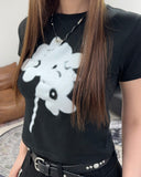 Riel Flower Crop Short Sleeve Tee