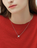Nova Silver (W) Full Pave Necklace