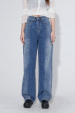 half two-tone denim