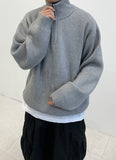 Hachi Knit Half zip-up jacket
