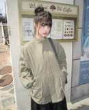Rokel High-neck String Single-layer Short Field Jacket