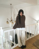 Poban Over Pocket Wood Duffle Knit Cardigan