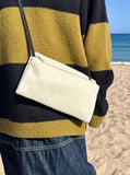 Corduroy shoulder mini pouch bag