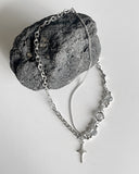 Smet Beads Gemstone Chain Silver Necklace