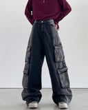 Theon Reverse Black Cargo Denim