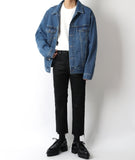 Oversize denim jacket Blue
