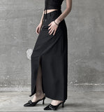 Layered Flat Long Skirt