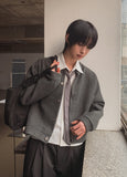 Flea Line Shoulder Wool Crop Cardigan