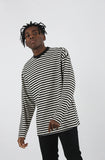 Long Sleeve Heavy Overfit Stripe Dangara
