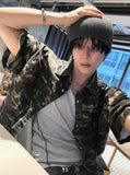 Camo Leather Patch Shirt