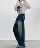 Opal Side Washing Wide Denim