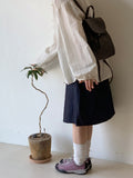 Oroi Denim Banding Midi Skirt