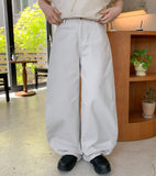 Waju cut wide balloon cotton pants