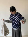 Kokuri Dot Pattern Short Sleeve Tee