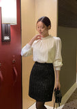 Loave Pearl Lace Brushed Blouse