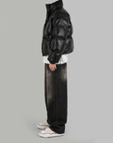 Celine leather short padding
