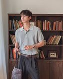 Cornell Waffle Collar Short Sleeve Knit