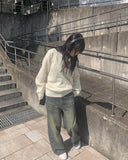 Newsy Washing Wide Denim Pants