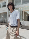 [LANARCH] Basic U-Neck Short Sleeve T-Shirt