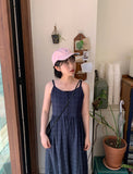 Gelute Check Sleeveless Long One Piece