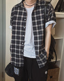 Alo summer linen checked shirt