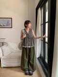 Kalgo Pintuck Banding Balloon Wide Pants