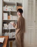 Ruko Crease Balloon Jacket Pants Set