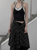 Senb Lace Layered Halter Sleeveless
