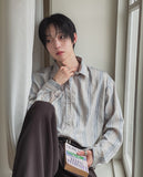 Senel Striped Oversized Long Sleeve Shirt