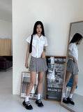 Oa Tie Set Pocket Collar Short Sleeve Shirt