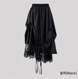 Lovely Lace Ribbon Balloon Layered Skirt