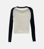 Two-Shade Raglan Knit