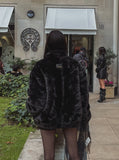 [PREMIUM/MADE] Oblique two-way fur jacket