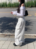 [Belt SET] Trum Big Pocket Cargo Wide Pants