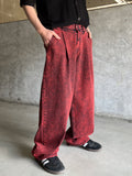 Crazy Dying Red Denim