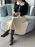 Sopid Frill Collar Knit Cardigan