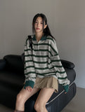 Hedin Stripe Collar Long Sleeve