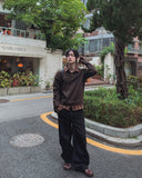 Haddon Yoke Cut Belted Wide Pants