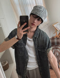 Pina Cool Denim Half Shirt