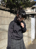 E-ring String Windbreaker Hood Zip-up