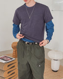 Normal Cotton Plain Long Sleeve T-shirt