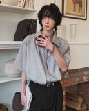 Vibe pin tuck short sleeve jacket