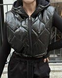 Quilted Crop Padded Vest