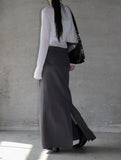 Reme Wrap Belt Layered Skirt