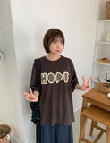[unisex] Melgo Lettering Over Short Sleeve Tee