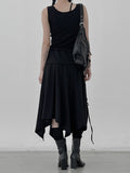 Melly Shirring Unbalance Skirt