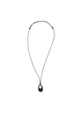 Formica Oval Leather Strap Necklace