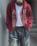 Patek Waffle Print Hood Zip-Up
