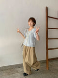 Hulco Lace Check Short Sleeve Blouse