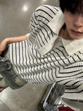 Lewen Striped Collar Knit